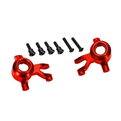 Rode aluminium stuurblokken (L&R)