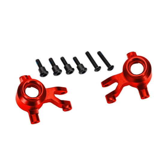 Rode aluminium stuurblokken (L&R)