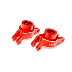 Red Aluminum Stub Axle Carriers (L&R)