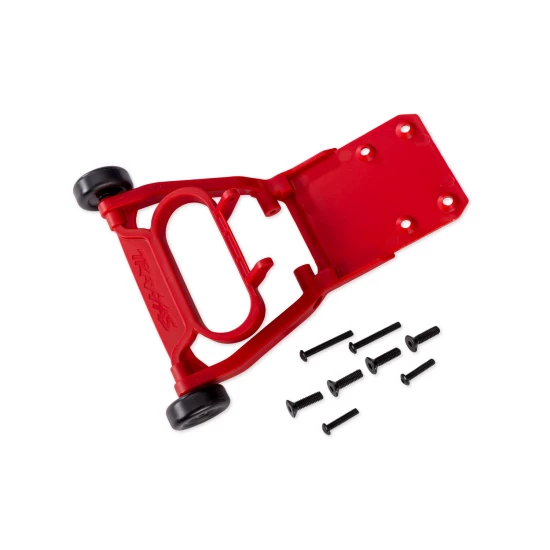 Red Assembled Wheelie Bar & Screws