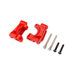 Caster blocks (c-hubs), extreme heavy duty, red (left & right)/ 3x26mm hinge pins (2)/ 3x15mm BCS (2) (for use with #9180 and 9181 upgrade kit)