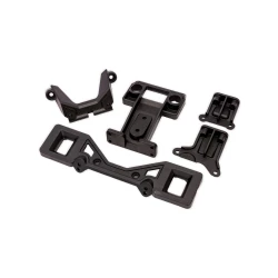 Body mounts (front & rear)/ spacer, front/ body mount bracket, rear (2) (for clipless body mounting) (fits #3695A or 9495A transmission)