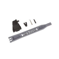 Battery hold-down (slate gray)/ battery clip/ hold-down post/ screw pin (fits #5832-BLK, 5832-BLUE, 5832-DGRY or 5832-STGRY chassis)