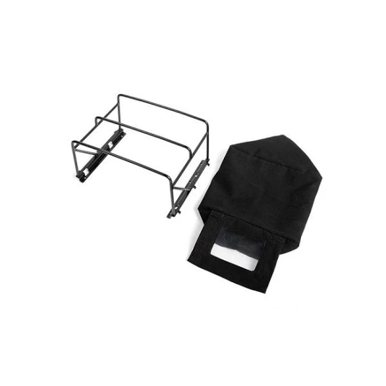 RC4WD Steel Tube Bed Cage w/ Soft Top for RC4WD Gelande II 2015 Land Rover Defender D90 (Pick-Up) (Black) (VVV-C5009)