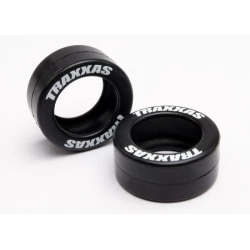 Tires, rubber (2) (fits Traxxas wheelie bar wheels), TRX5185