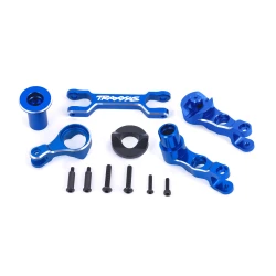Steering bellcranks (left & right)/ draglink (6061-t6 aluminum, blue-anodized) (fits x-maxx)