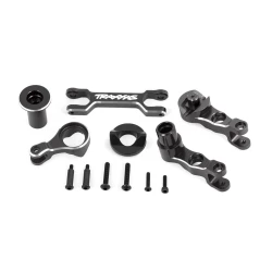 Steering bellcranks (left & right)/ draglink (6061-t6 aluminum, gray-anodized) (fits x-maxx)