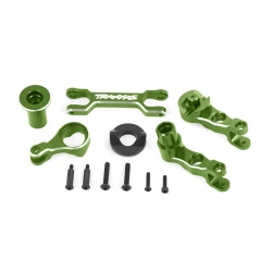 Steering bellcranks (left & right)/ draglink (6061-t6 aluminum, green-anodized) (fits x-maxx)