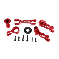 Steering bellcranks (left & right)/ draglink (6061-t6 aluminum, red-anodized) (fits x-maxx)