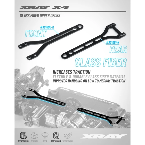 X4'26 GLASS FIBER UPPER DECK - SPLIT REAR - SOFT
