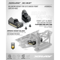 X4F BALANCING WEIGHT FOR XLP2 SHOCKS - FRONT L&R (45g+45g)
