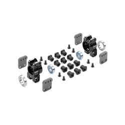 XB8 aluminium achterste fuseehouders - extra laag - multi-verstelbaar - set
