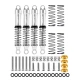 INJORA LS 59 mm aluminium olie schokdempers voor 1/18 TRX-4M zilver