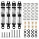 INJORA 59mm Lange Schroefdraad Oliegevulde Schokdempers Grijs Voor 1/18 TRX4M