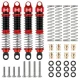 INJORA 59mm Lange Schroefdraad Oliegevulde Schokdempers Rood Voor 1/18 TRX4M