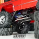 INJORA Roestvrijstalen Hoogte Vrije Spoorstangen Set voor 1/18 TRX4M High Trail K10 en F150