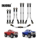 INJORA Roestvrijstalen Hoogte Vrije Spoorstangen Set voor 1/18 TRX4M High Trail K10 en F150