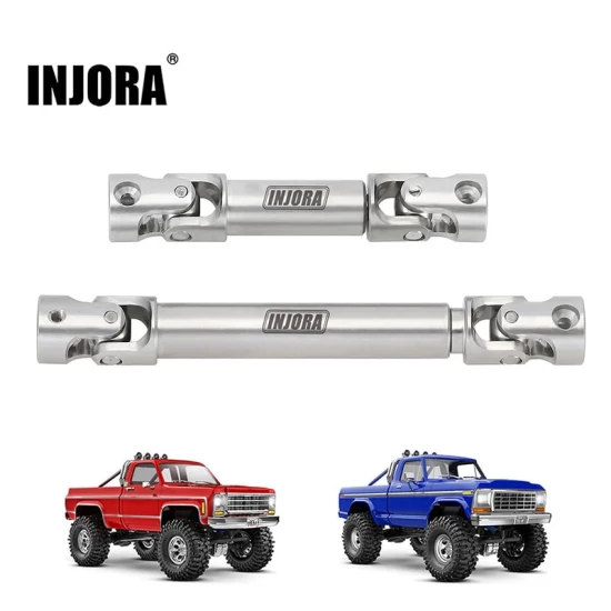 INJORA Roestvrijstalen Aandrijfassen voor 1/18 RC Crawler TRX4M High Trail K10 F150