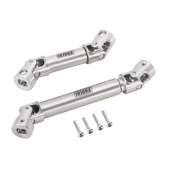 INJORA Roestvrijstalen Aandrijfassen voor 1/18 RC Crawler TRX4M High Trail K10 F150