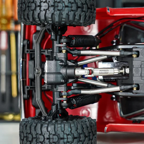 INJORA Roestvrijstalen Aandrijfassen voor 1/18 RC Crawler TRX4M High Trail K10 F150