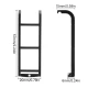 INJORA Metalen Mini Zijladder Voor 1/18 TRX4M Defender