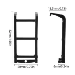 INJORA Metalen Mini Zijladder Voor 1/18 TRX4M Bronco