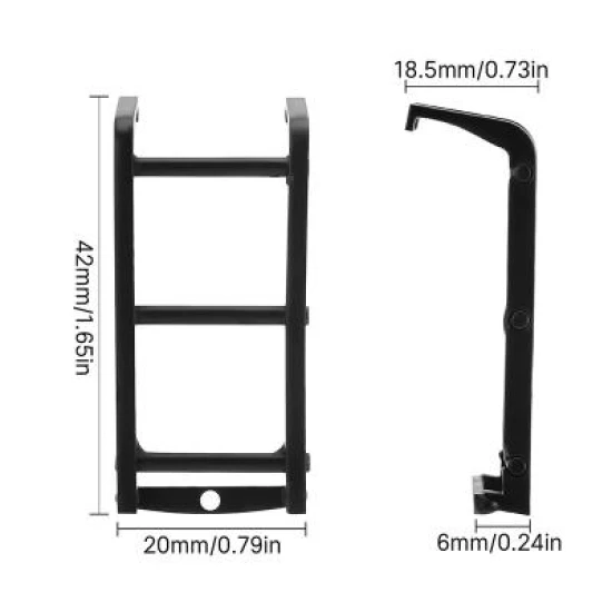 INJORA Metalen Mini Zijladder Voor 1/18 TRX4M Bronco