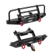 INJORA CNC Aluminium Voor en Achterbumper met Verlichting voor 1/18 TRX4M Defender