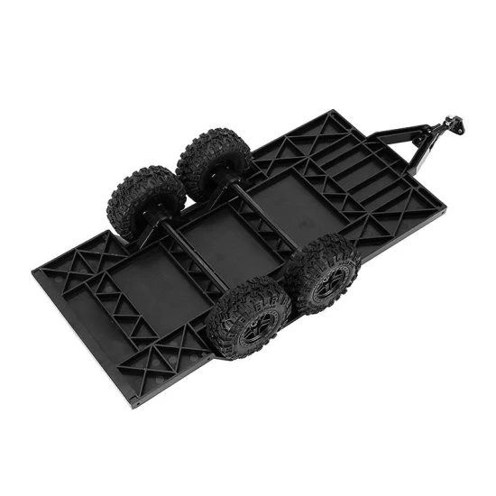 INJORA kunststof trailer met trekhaak voor 1/18 RC Crawler TRX4M