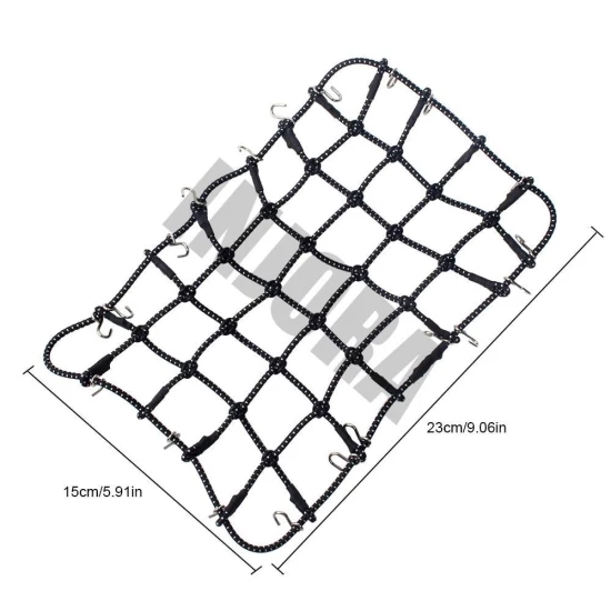 INJORA 1 Stuks Zwart Elastisch Bagagenet voor 1:10 RC Rock Crawler