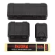 INJORA 3 stuks Zwarte Plastic Opbergbox Decoratie Gereedschap, 1/10 schaal accessoires voor RC Crawler