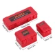 INJORA 3 stuks Rode Plastic Opbergbox Decoratie Gereedschap, 1/10 schaal accessoires voor RC Crawler