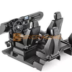 INJORA Black Interior Body Shell Cab Seat Kit for TRX4 G500 TRX6 G63