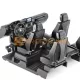 INJORA Black Interior Body Shell Cab Seat Kit for TRX4 G500 TRX6 G63