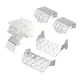 INJORA Stainless Steel Chassis Armor Axle Protector Skid Plate for Traxxas TRX-4