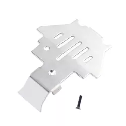 INJORA Stainless Steel Chassis Armor Axle Protector Skid Plate for Traxxas TRX-4