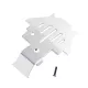 INJORA Stainless Steel Chassis Armor Axle Protector Skid Plate for Traxxas TRX-4