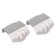 INJORA Stainless Steel Chassis Armor Axle Protector Skid Plate for Traxxas TRX-4