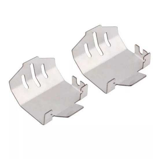INJORA Stainless Steel Chassis Armor Axle Protector Skid Plate for Traxxas TRX-4
