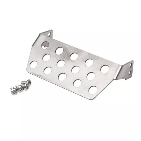 INJORA Stainless Steel Chassis Armor Axle Protector Skid Plate for Traxxas TRX-4