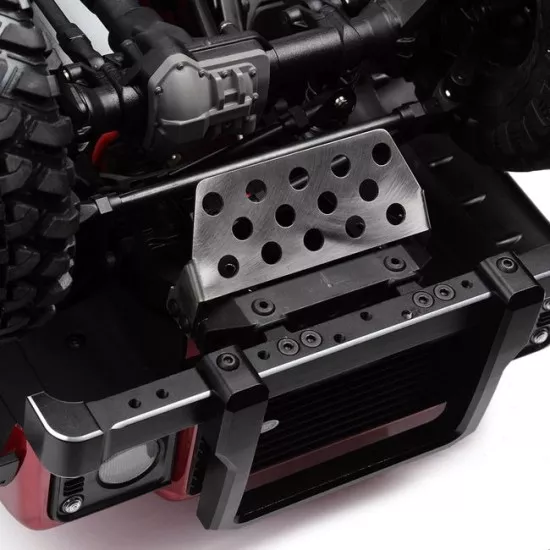 INJORA Stainless Steel Chassis Armor Axle Protector Skid Plate for Traxxas TRX-4