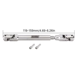 INJORA roestvrijstalen heavy-duty aandrijfas 119-159mm voor 1/10 RC crawler