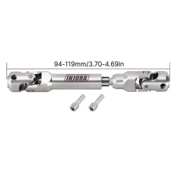 INJORA roestvrijstalen heavy-duty aandrijfas 94-119mm voor 1/10 RC crawler