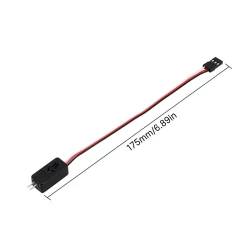 INJORA CH3 Licht Afstandsbedieningsschakelaar, LED Aan/Uit Flits Controller voor RC Auto