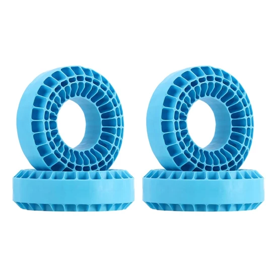 INJORA 4 stuks Siliconen Rubber Inserts Voor 118-122mm 1.9 Banden blauw