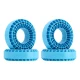 INJORA 4 stuks Siliconen Rubber Inserts Voor 118-122mm 1.9 Banden blauw