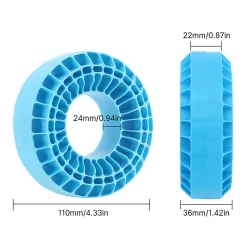 INJORA 4 stuks Siliconen Rubber Inserts Voor 118-122mm 1.9 Banden blauw