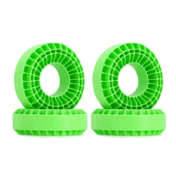 INJORA 4 stuks Siliconen Rubber Inserts Voor 118-122mm 1.9 Banden groen