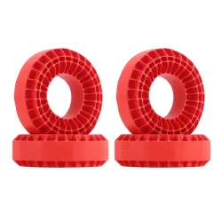 INJORA 4 stuks Siliconen Rubber Inserts Voor 118-122mm 1.9 Banden rood