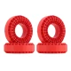 INJORA 4 stuks Siliconen Rubber Inserts Voor 118-122mm 1.9 Banden rood